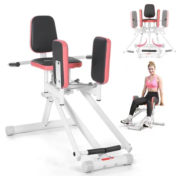 WARMOUNTS Macchina per addomenti dell'anca Allenatore per glutei e cosce per donne - Fascia di resistenza regolabile, capacità di peso di 300 libbre per palestra domestica