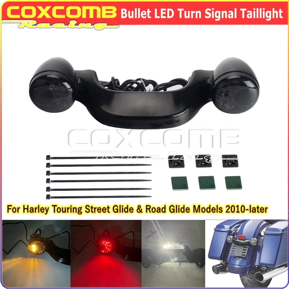 

Motorcycle LED Bullet Turn Signal Brake Tail Light For Harley Touring FLHX FLHXS FLHRXS FLTRX FLTRXS FLTRU CVO FLTRUSE 2010-2019