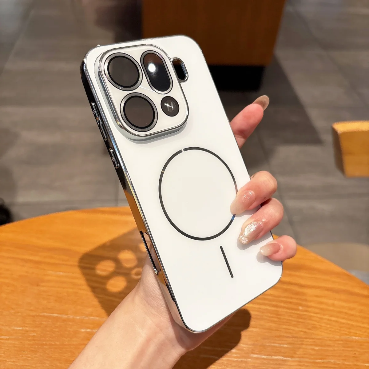 Enhanced Frosted Magnetic Phone Case with Shockproof Matte Finish