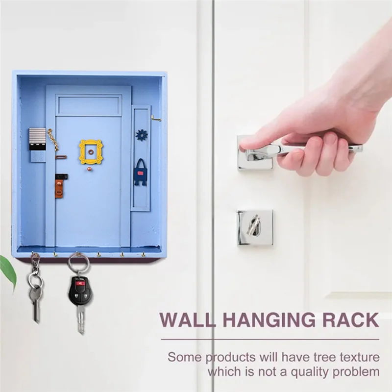 효율적인 열쇠 고리 도어 프레임 키 체인 귀여운 홈 선물, 수제 열쇠 고리, 빈티지 홈 장식 벽, 주최자 메일 홀더 E