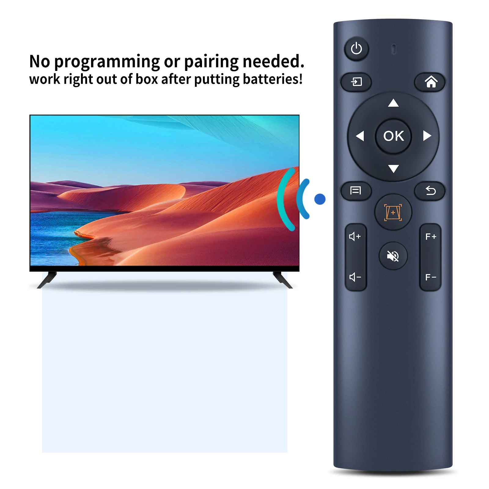 Télécommande De Rechange Pour Projecteurs WiMiUS P62 Et Yaber Pro V9 / V8 - Infrarouge, Sans Programmation
