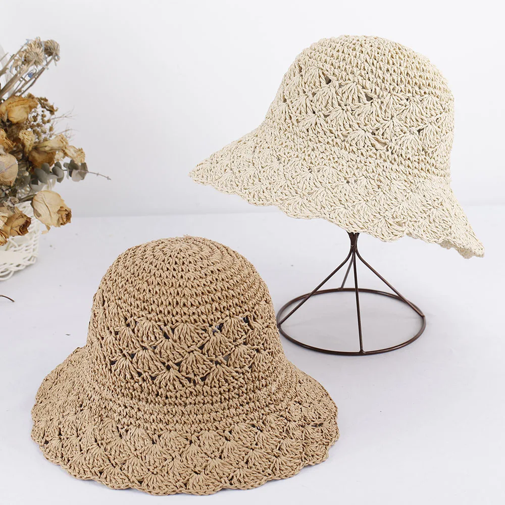 Women's Summer Hat Women's Hat For The Sun Fishing Accessories Straw Hat  Bucket Hat Summer Hat Beach Hat Uv Protection Solar Hat - Sun Hats -  AliExpress