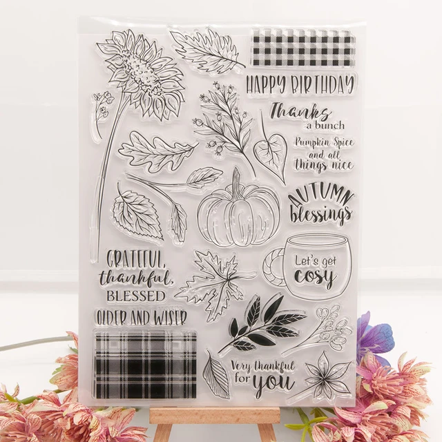 Sunflowers Stamps Scrapbooking  Silicone Stamps Vintage Happy - Vintage  Clear - Aliexpress