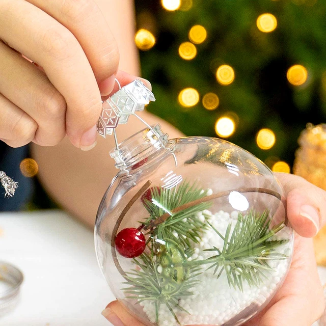 Transparent Christmas Balls Plastic  Clear Plastic Christmas Ornaments -  Clear - Aliexpress
