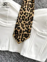 SINGREINY Female Retro Leopard Sensual Tank Tops Fashion Zipper Sheath Tank Top Women Halter Tie Streetwear Vintage Tank Tops - Image 5