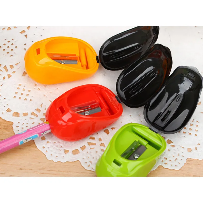 1 Piece Creative Stationery Mouse Plastic Mechanical Pencil Sharpener For Office School Supplies Gift Novelty Kids