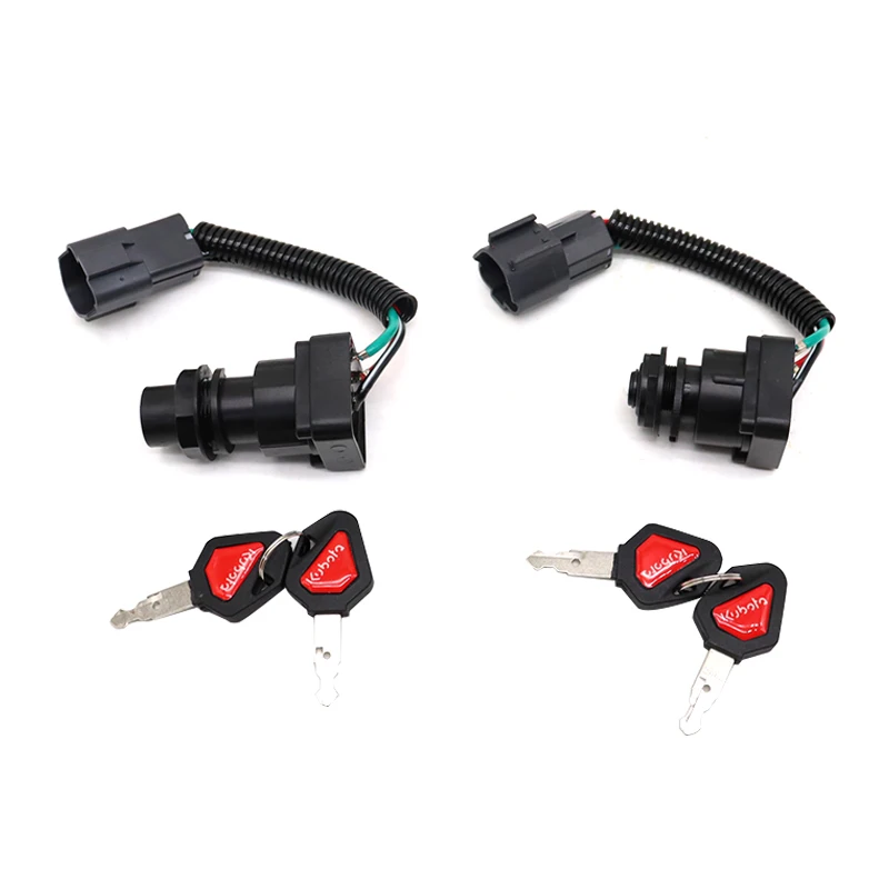 Kubota Excavator Universal Ignition Switch Ignition Lock key start Switch Lock For U15 U20 U25 U30 KX155 163 175