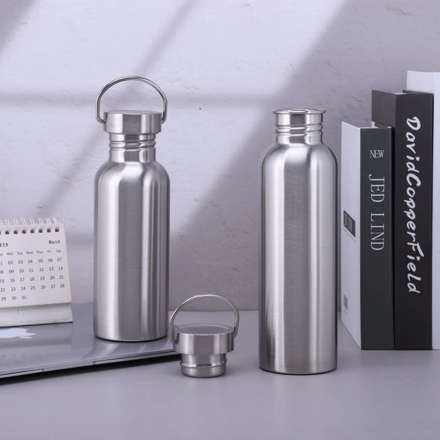 Portable Stainless Steel Water Bottle with handle 2000ml/1000ml/500ml Sports Flasks Travel Cycling Hiking Camping bicycle flask 2