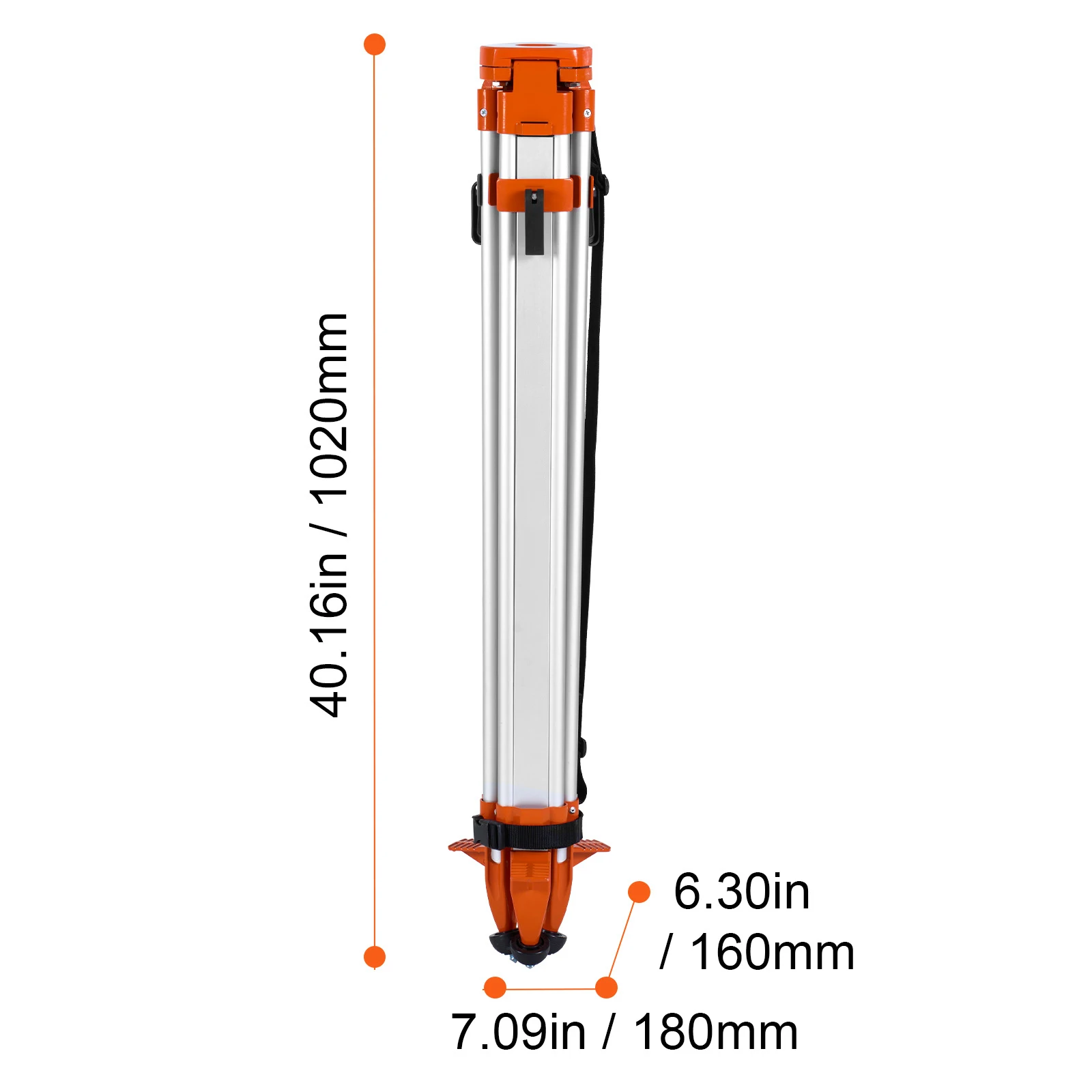SucceBuy Laser Level Tripod Stand 5/8" Thread Mount inch Height Adjustment Heavy Duty Survey Tripod for Construction