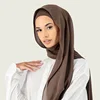 Two Piece Set Chiffon Hijab Matching Undercap Chiffon Scarf With Matching Underscarf Shawls Scarves For Women 4