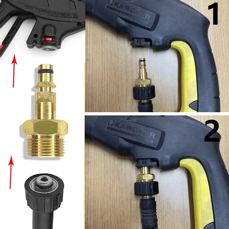 Metal connector hose connector flexible quick release adapter M22-14 high-pressure cleaning machine K series adapter 5