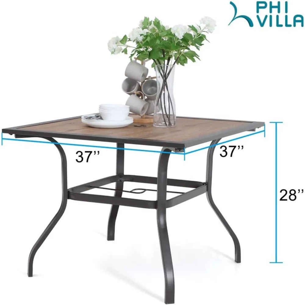 Patio Dining Table for Outside, 37