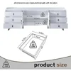 TV Stand for 50+ Inch TV, Modern Living Room Entertainment Center with Storage Cabinets,TV Table, Media Console with Ajustable 6