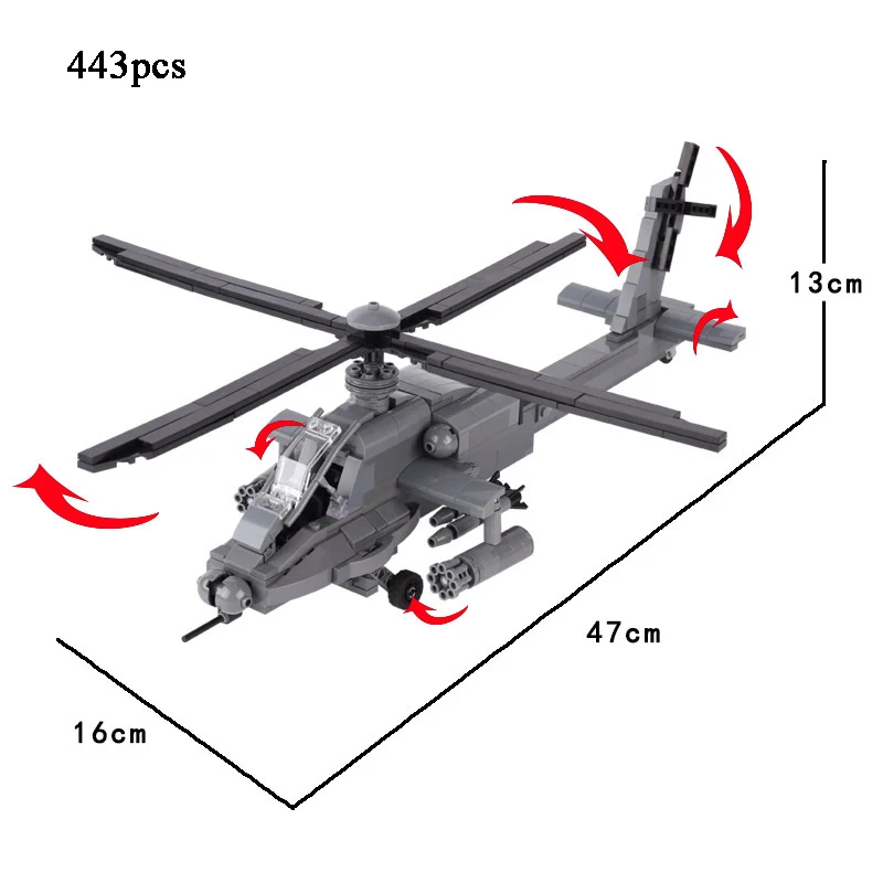 1/72 スケール米国アメリカ AH-64A アパッチ ヘリコプター陸軍戦闘機