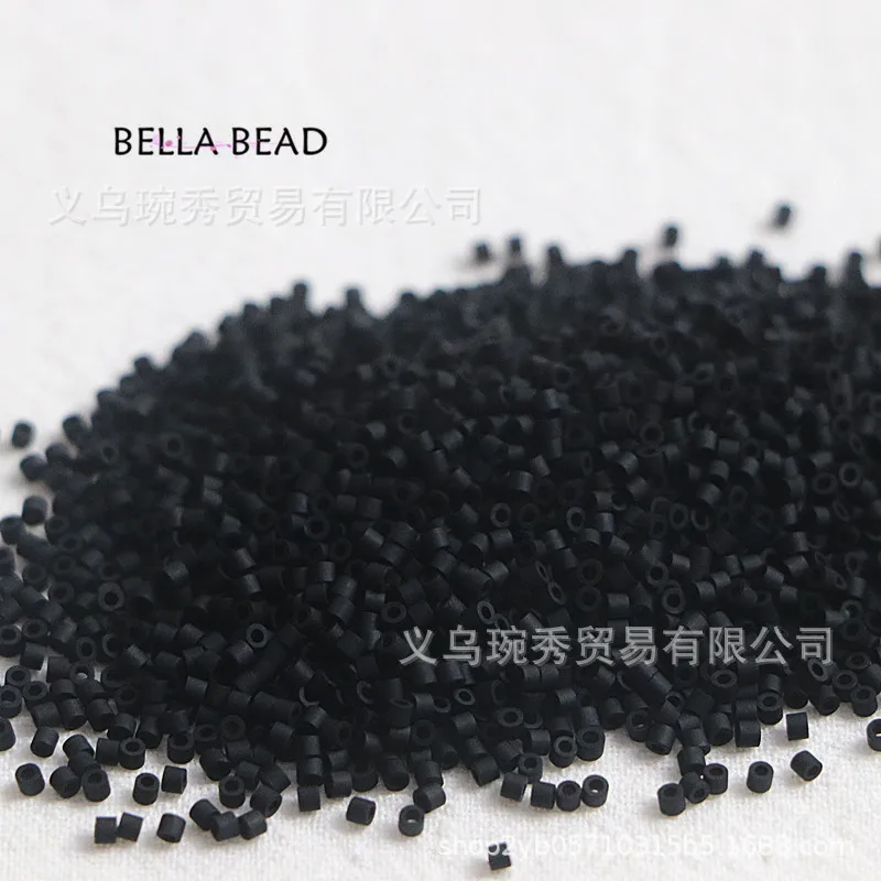 Handmade Matte Antique Macaron Glass Beads for DIY French Embroidery