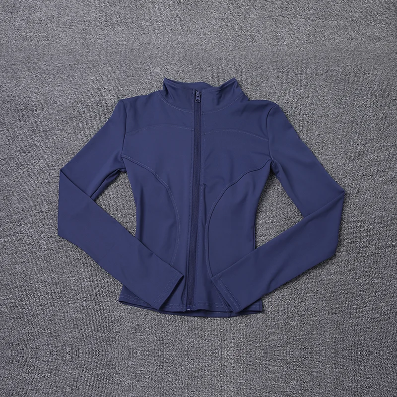 Women Sport Jacket Long Sleeve Shirt Workout Coat Gym Training Clothing Yoga...