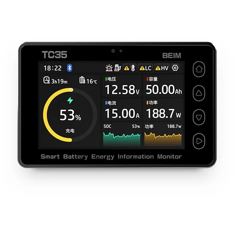 A74E-TC30 8-80V 100A 배터리 테스터 RS485 디지털 LCD 배터리 모..