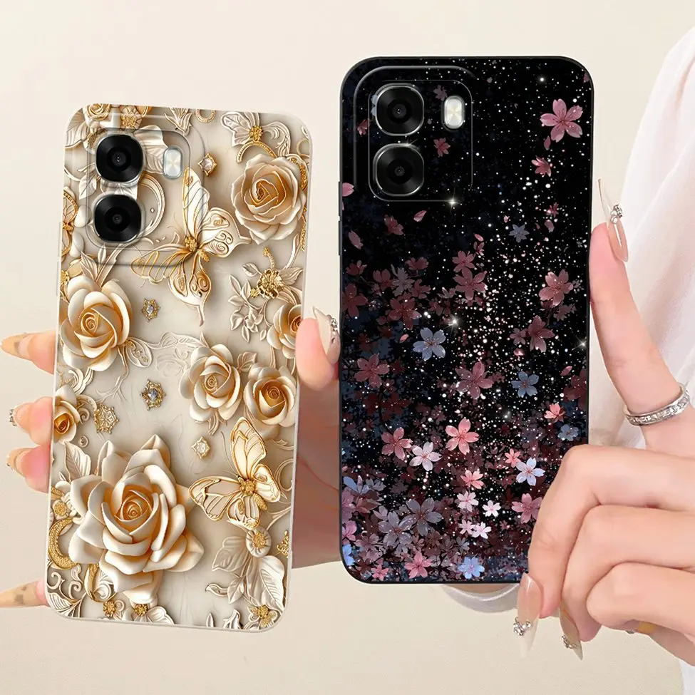 Luxury Fashion Cute Painted Silicone Case - Oppo A6 Series