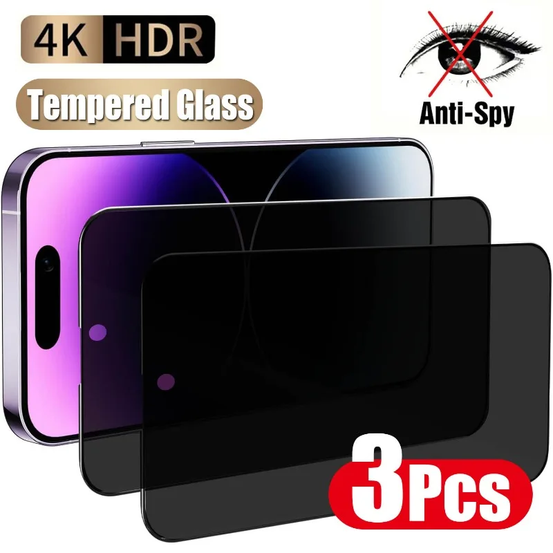 Antispy Screen Protector For Iphone 15 Plus Pro Max Full Cover Privacy