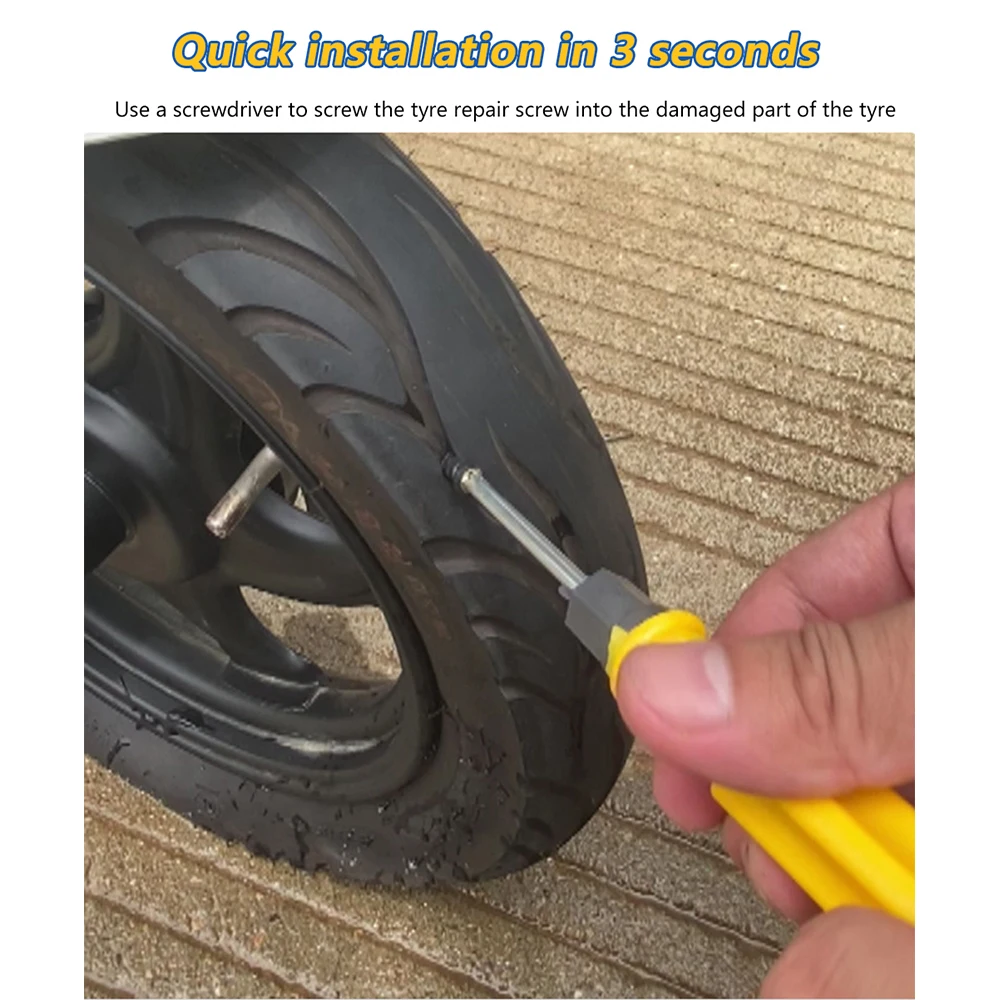 Tyre Puncture Repair Kit Fix Nail In Tyre Electric Scooter