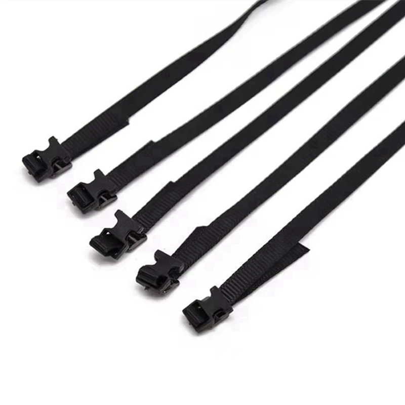 

10Pcs RC Car Roof Luggage Rack Rope Decorate Strap For 1/10 RC Crawler Car AXIAL SCX10 Traxxas TRX4 RC4WD D90 CC01,Black