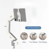 Tablet Stand Holder Tablet Desk Mount Adjustable Foldable Arm Mount with 360°Rotate, Phone Holder Tablet Stand for Desk and Bed 1