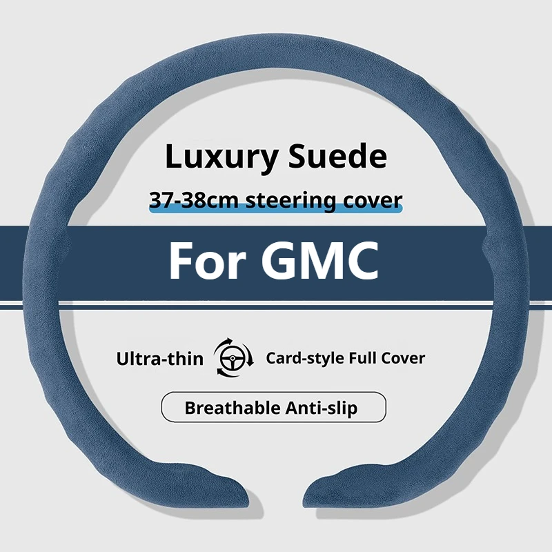 Ultra Thin Suede Car Steering Wheel Cover - Premium Interior Accessory