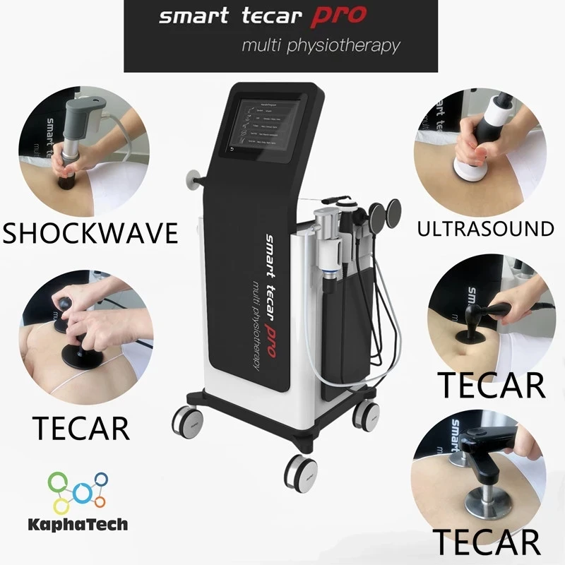 3 in 1 Pneumatic Shockwave Ultrasound Tecar Therapy Machine For Body