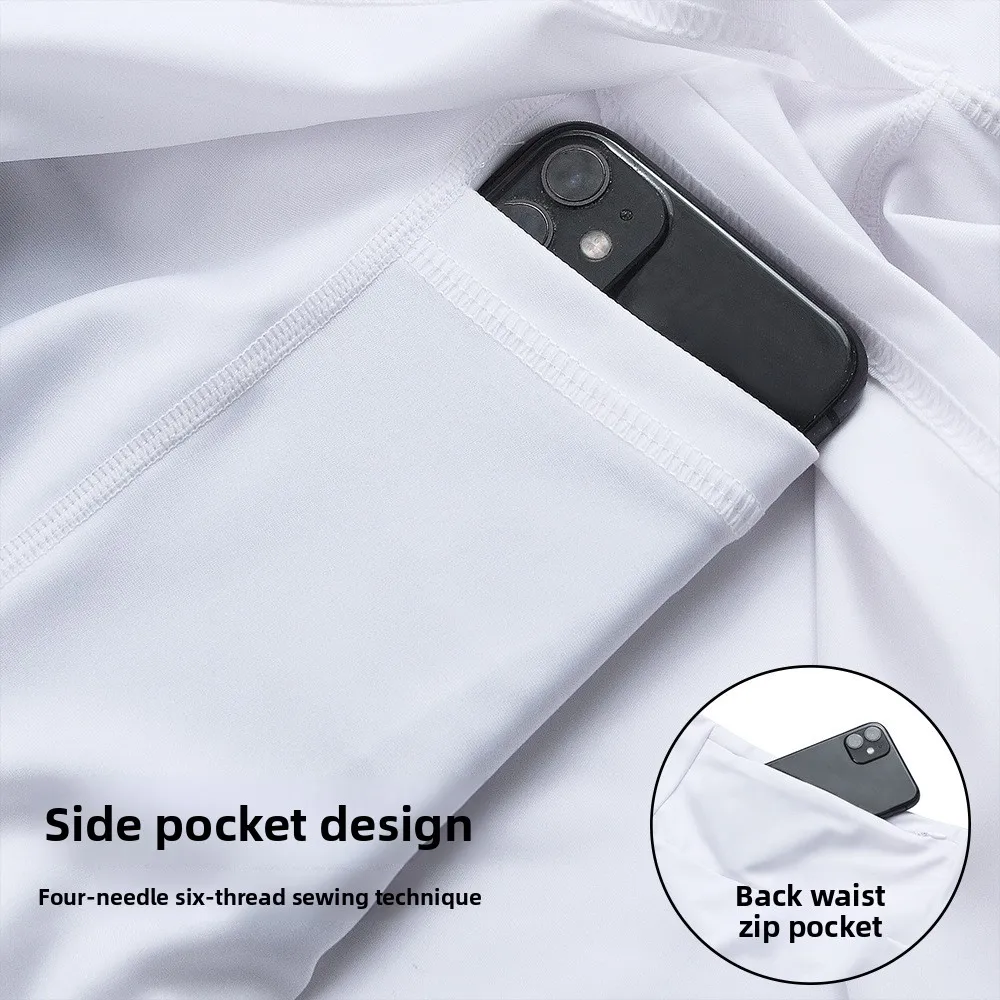 WOSAWE 여름 여성용 사이클링 긴 바지 짧은 스커트 속건성 통기성 반바지 실리콘 스폰지가 포함된 사이클링 의류 0개 판매됨