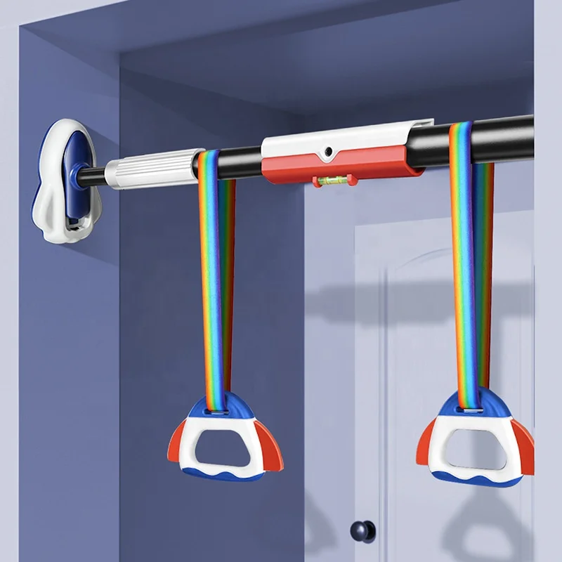 Kids Doorway Chin Up Bar Horizontal Bar Core Training Indoor Pull-ups For Children Hanging Exercise Gym Gymnastic Rings