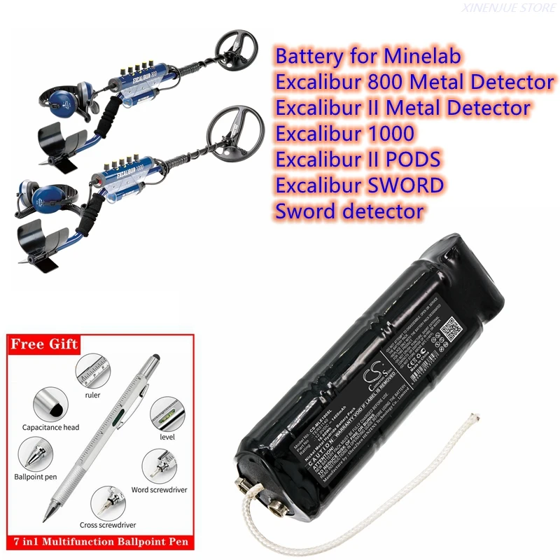 Umfrage, Test Batterie 1400mAh TER51140 für MINELAB Excalibur 1000,Excalibur  800 Metall Detektor, excalibur II SCHOTEN, Excalibur SCHWERT _ - AliExpress  Mobile