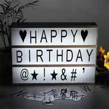 

DIY LED Letters Puzzle Light Box Desktop Decorative Valentine's Gifts Party Wedding Confession Romantic Decor Night Light