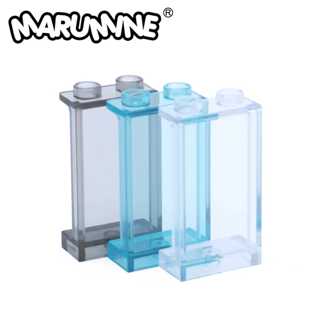 Marumine 1x2x3 Panel Glass Wall Window 20PCS Classic MOC Brick Parts City House Building Block Kit Accessories 74968 87544 2362 1