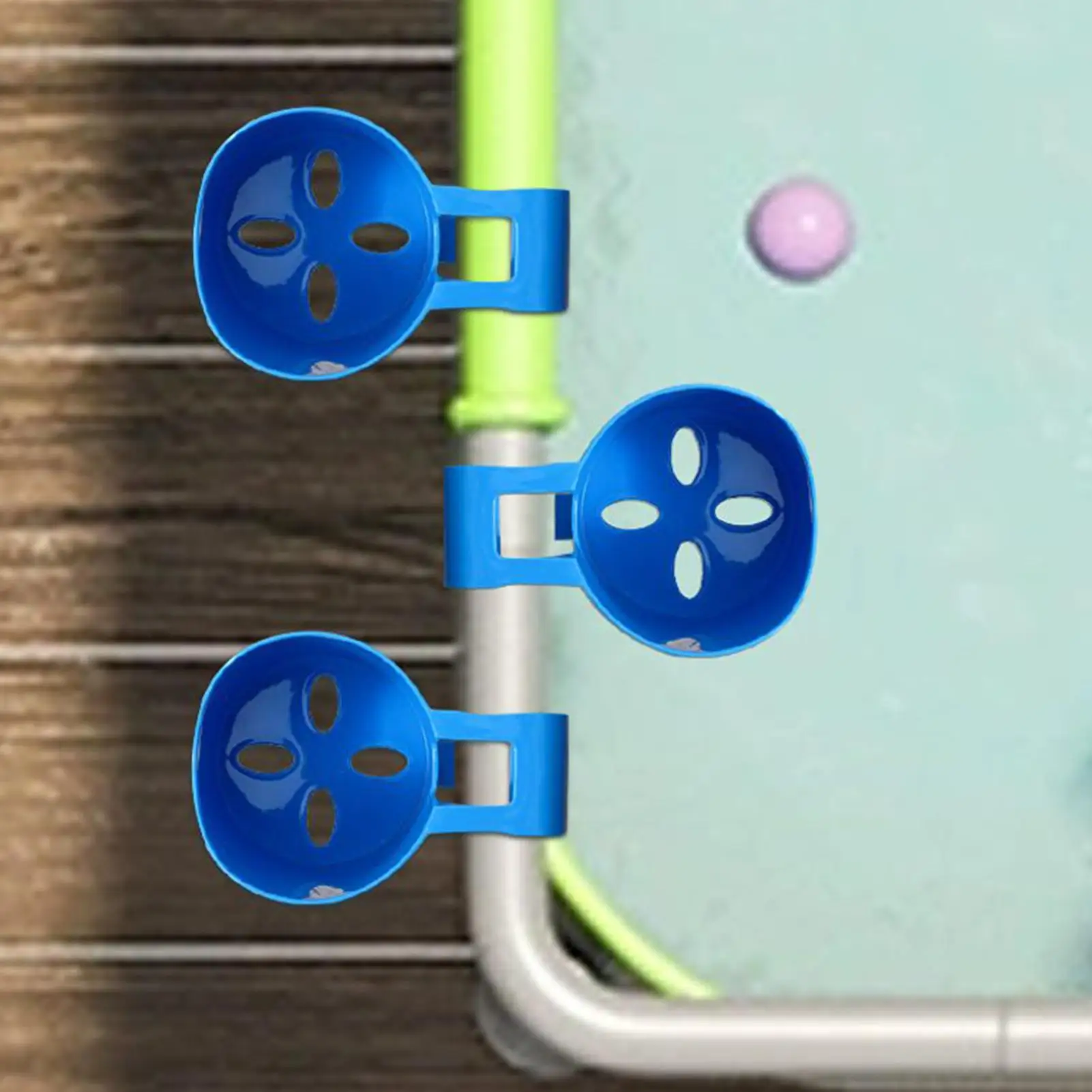 hot 4PCS Poolside Cup Holder Swimming Pool Storage Rack No Punching Bottle Hanging Rack Pond Spa Pool Drink Beer Glass Holder