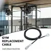 Super Strong Home Gym Cable 5mm 1/1.8/2.5/3.5 Meters Pulley Rope Fitness Steel Cables Extension Lifting Wire Equipment C1E5 1