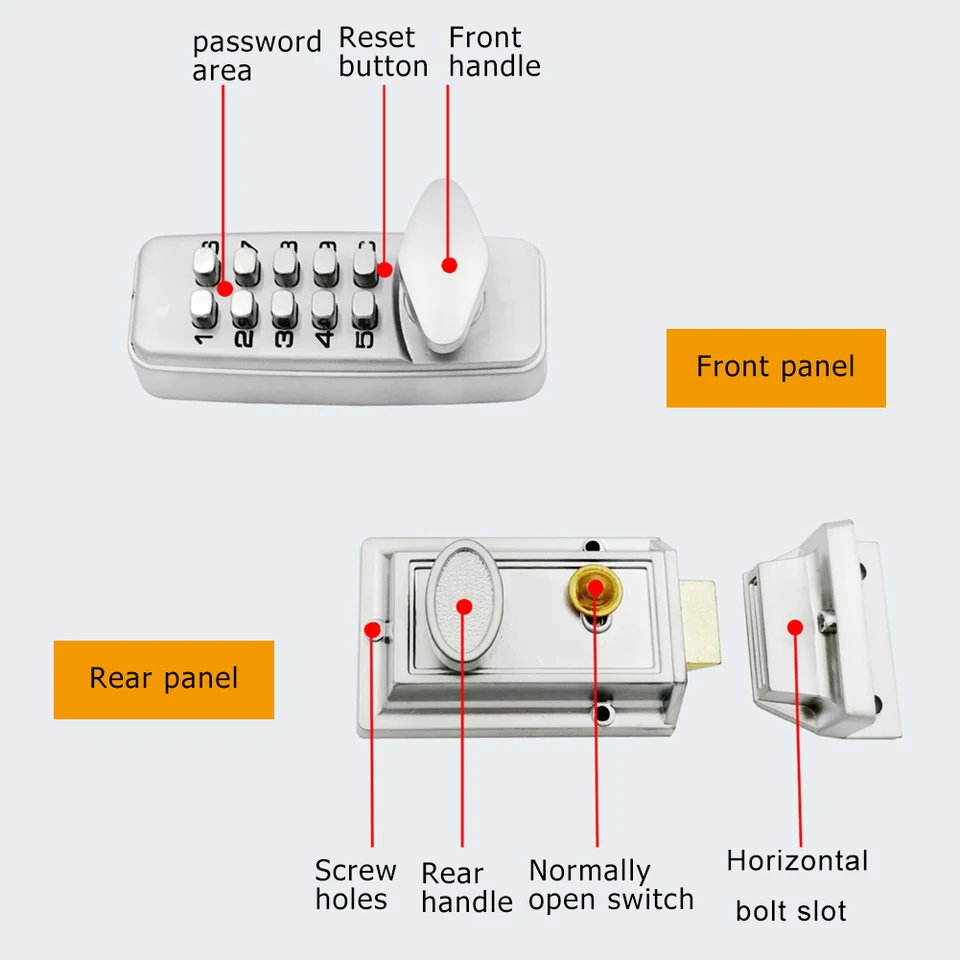 Mechanical Waterproof Digital Combination Door Lock