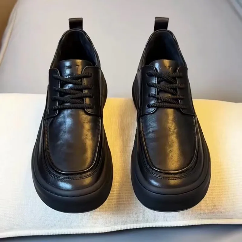 New Designer Leather Loafers for Men Spring Autumn Soft-soled Dress Shoes Male Fashion Casual Non-slip Man Driving Shoes 3