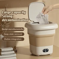 11L Big Capacity Folding Washing Machine C ollapsible Mini Socks Underwear Panties Washing Machine 3 Models With Spinning Dry 3