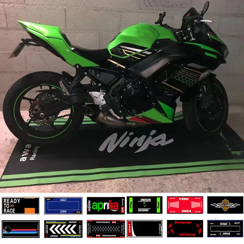Motorcycle Polyester Parking Mat Display Carpet Racing Moto Carpets Mat ...