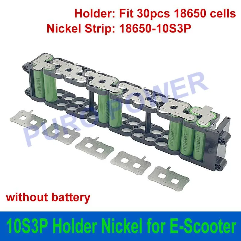 Níquel Strip para Xiaomi Bateria Elétrica Scooter Faça Você Mesmo Substituir Uso M365 10s 3p 10s20a 36v Bms 18650 30 Pcs