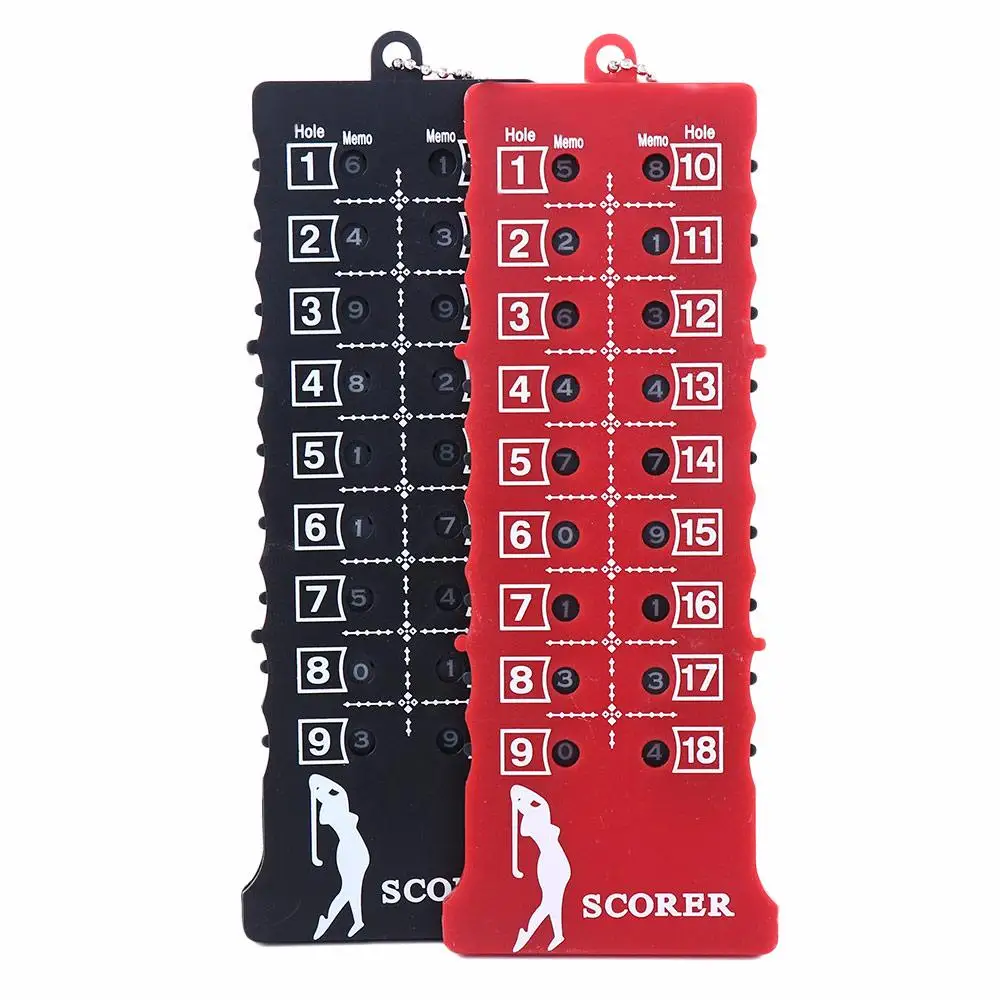 

Durable Training Aids 18 Hole Scoring Keeper Stroke Putt Stroke Score Card Golf Shot Count Score Counter Score Counter