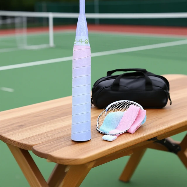 1Pc Gradient Overgrip Non-slip Sweat-absorbent Badminton Racket Grip Handle PU Winding Tape Badminton Accessories 6