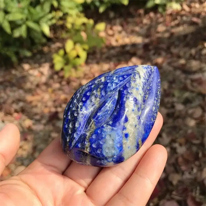 7.3cm Natural Lapis Lazuli Source of Life Healing Stone Yoni Christmas Gift Collection Reiki Home Decoration Crafts 5
