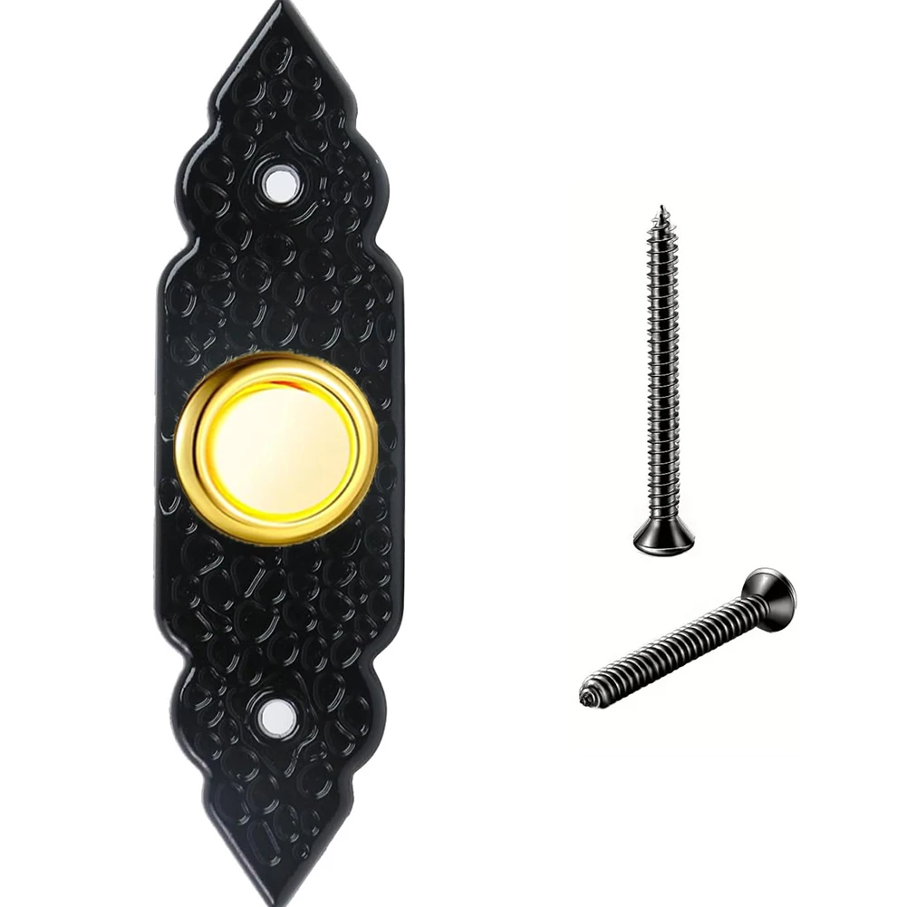 For Front Doors Door Bell Buttons LED Doorbell Button Low-Light Conditions Built-in LED Light Easy Installation