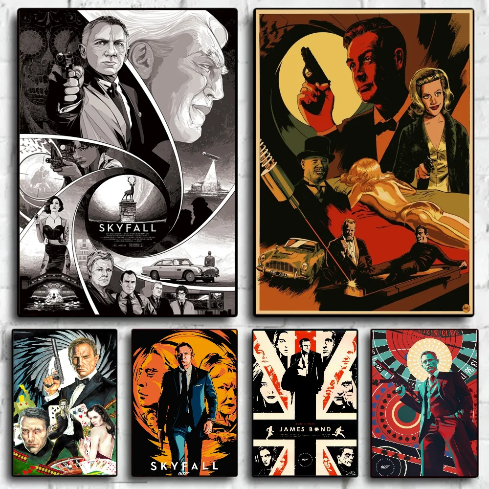 007劇場版ポスター、当時物3点セット Movie J-James B-bonds 007 Self-adhesive Art Poster HD