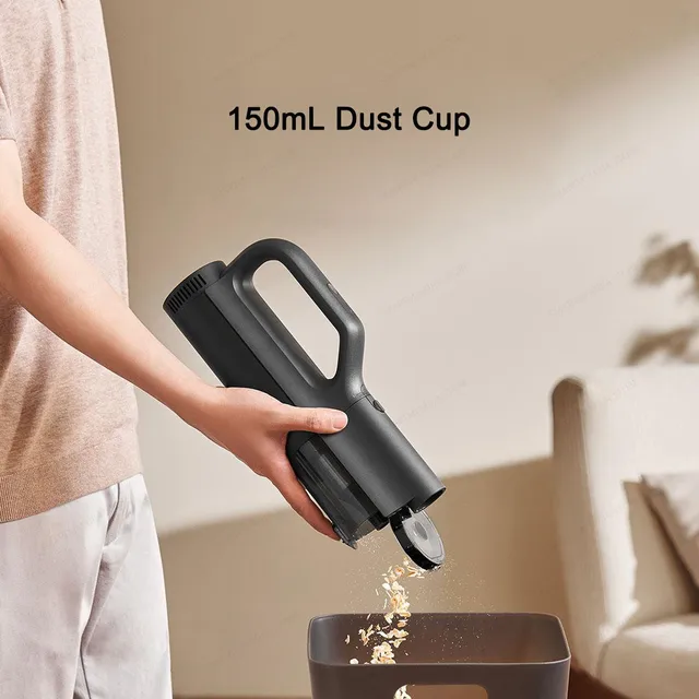 Xiaomi Mijia Car Vacuum Cleaner, 21kPa Suction, Type-C Fast Charging, 150mL Dust Cup 4