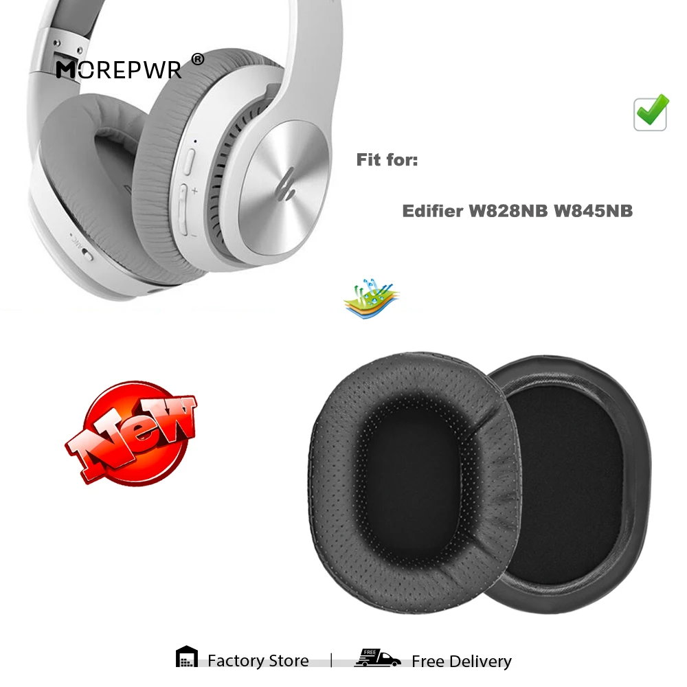 

Morepwr Сменные амбушюры для Edifier W828NB W845NB, запчасти для наушников, Кожаная подушка, бархатный чехол для наушников