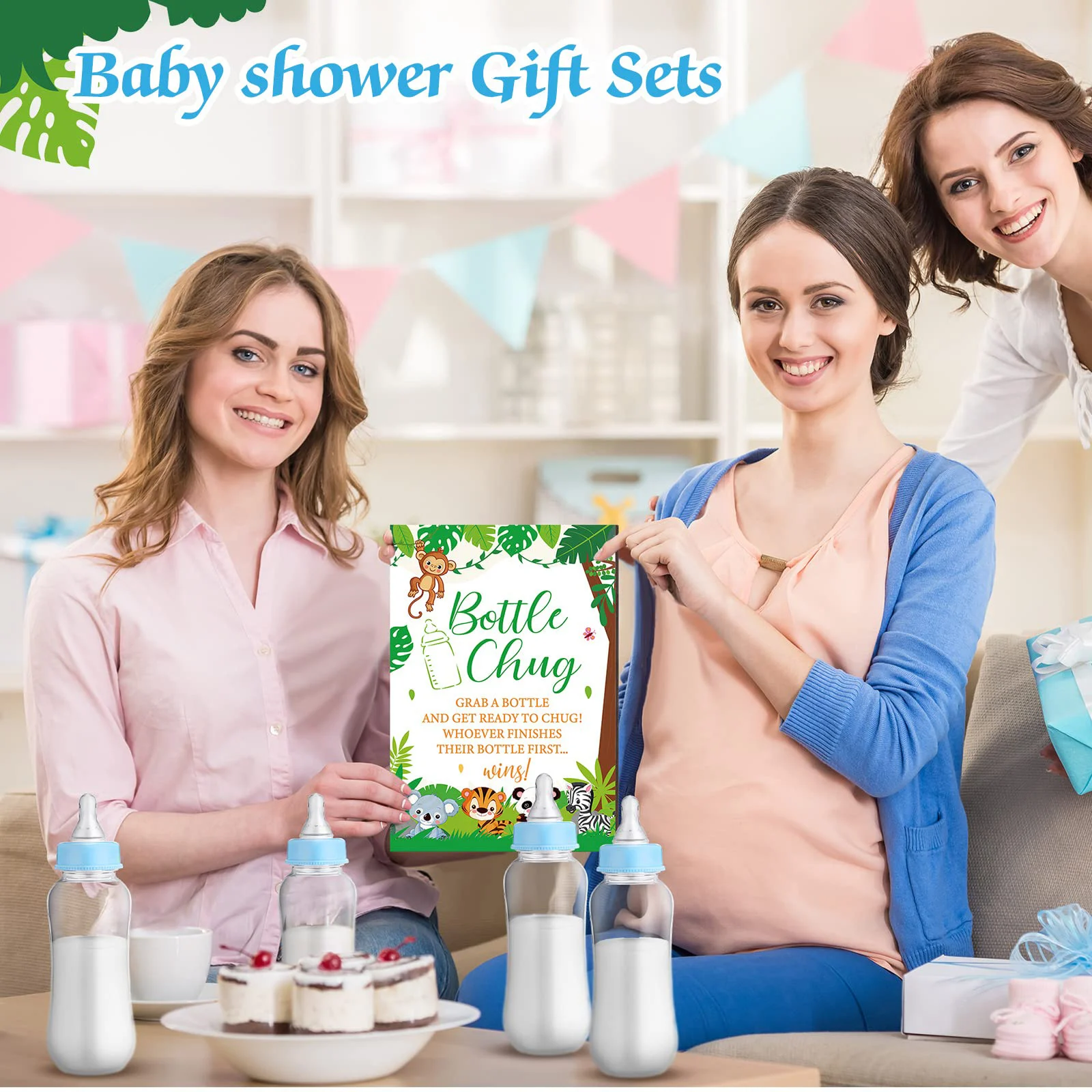 12-48Pieces Baby Shower Game Candy Bottle Chug Gender Revealing Party Favors for Boys Girls Baby Shower Gift Decoration Supplies 3