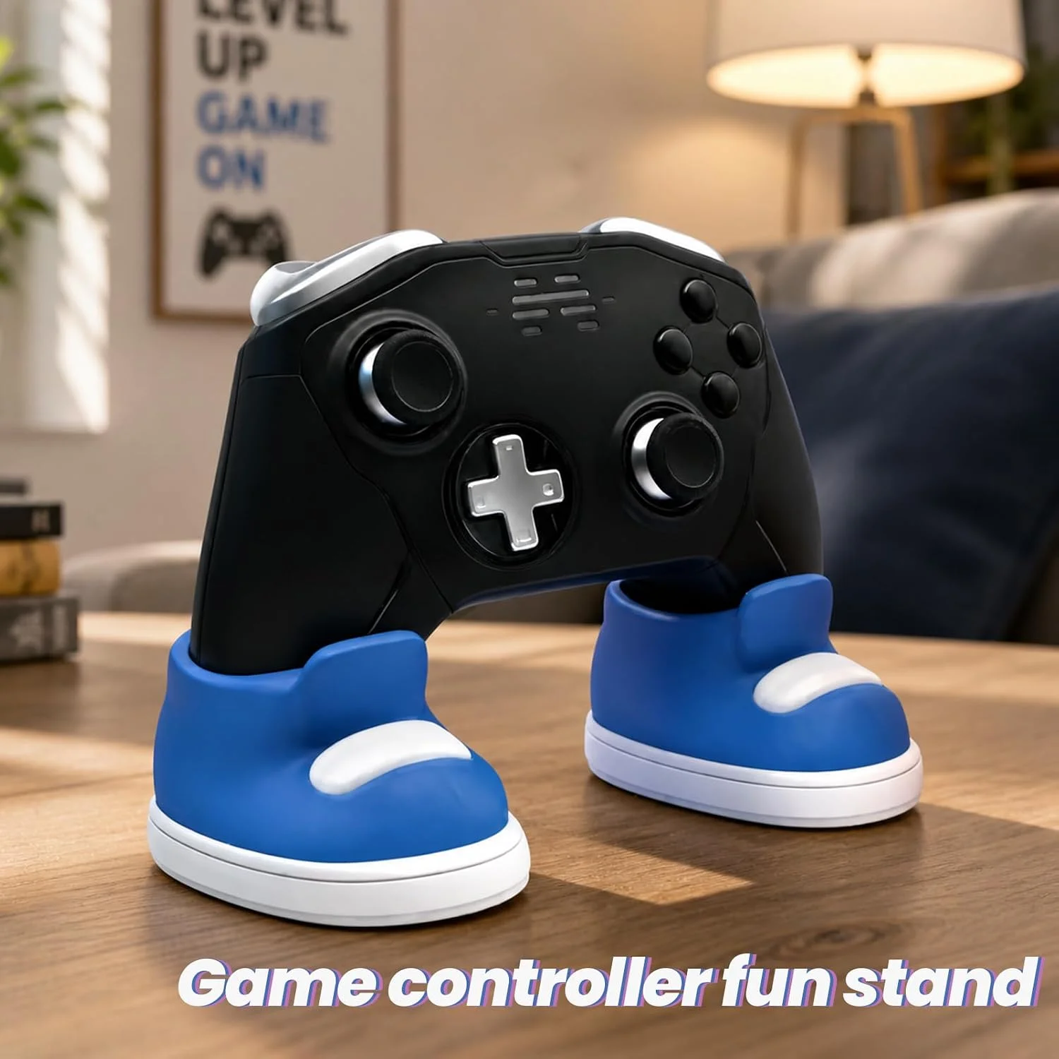 Game Controller Fun Stand - Colorful Shoe-Shaped Holder, Compatible with PS4, PS5, Xbox Controllers, Desktop Decoration - 3
