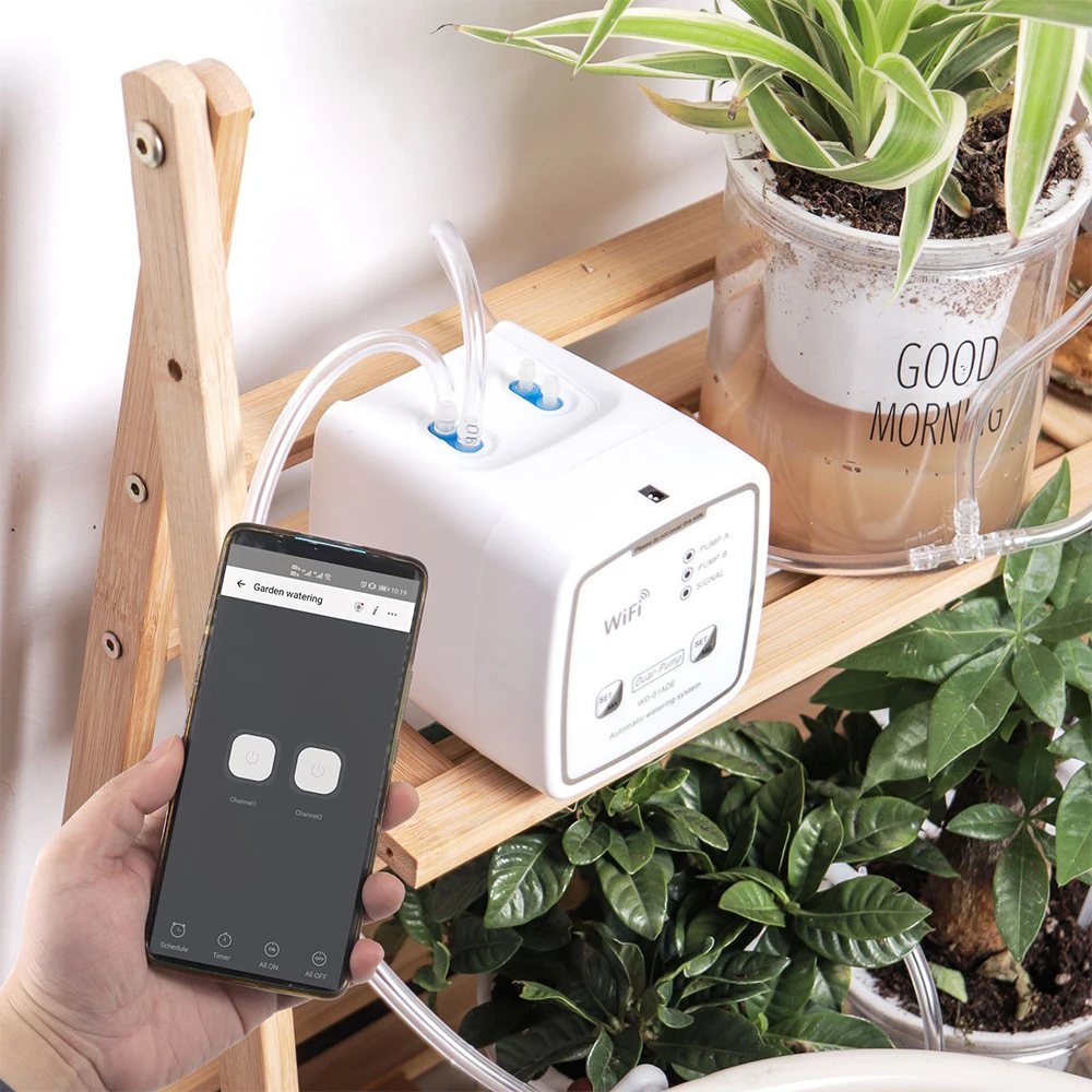 WiFi Self-Watering Kits Intelligent Drip Irrigation System Remote APP Controller Automatic Watering System Kits For Garden Plant - 5
